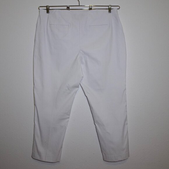 Ali Miles Thin Her Wide Leg Pants Women's Plus Size 20W White Stretch Capsule - Picture 5 of 11